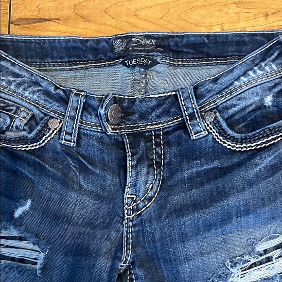 Silver Tuesday Low Slim Boot Jeans - Picture 2 of 7
